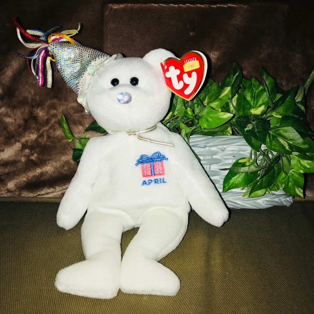 April Bday Gift 🎁 NWT Ty Beanie Baby APRIL
